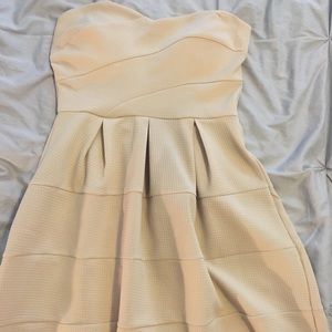 Strapless creme dress - worn once